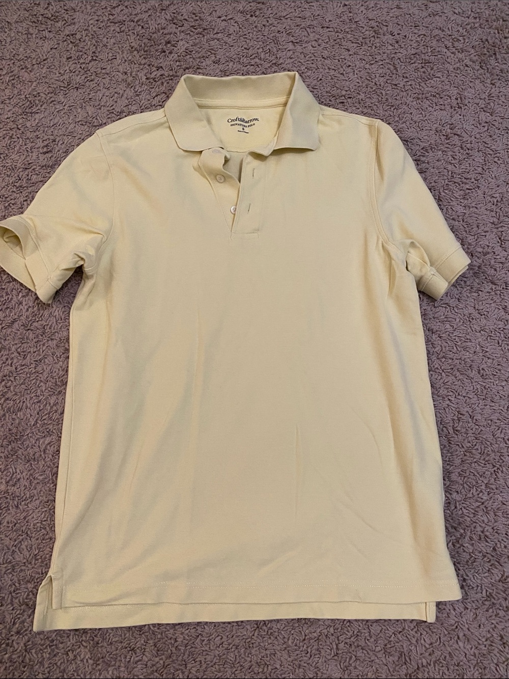croft & barrow Men's Polo Shirt in Light yellow
